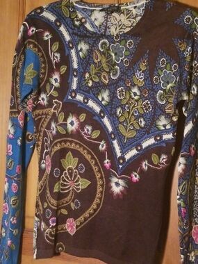 Etro | Cashmere / Silk Knit Top / Sweater, Sz 48 / M ♥ EUC